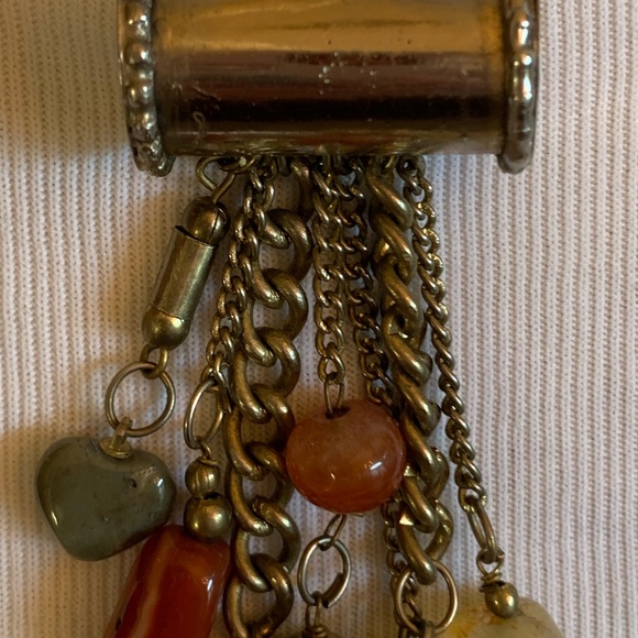 Very cool Vintage 80’s dangle charm style pin brooch - Picture 5 of 7